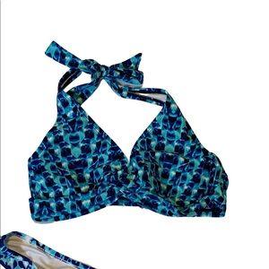Athleta Bikini Top, 34 B/C, Blue
